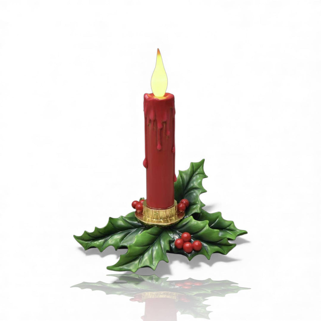 12in Red LED Candle