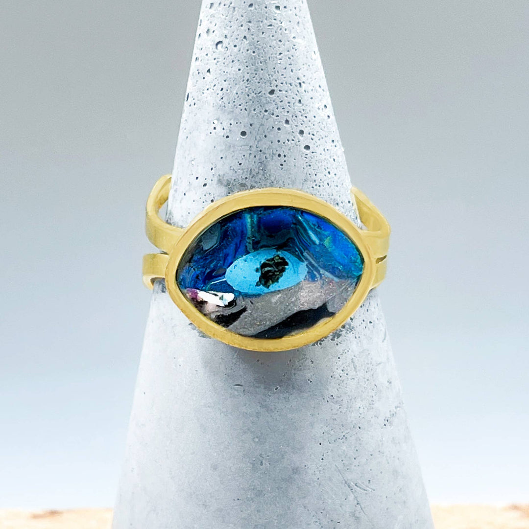 The Goldeneye Handmade Adjustable Ring