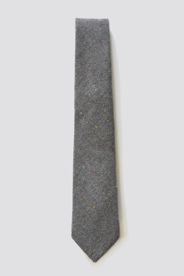 Speckled Grey Wool Tie