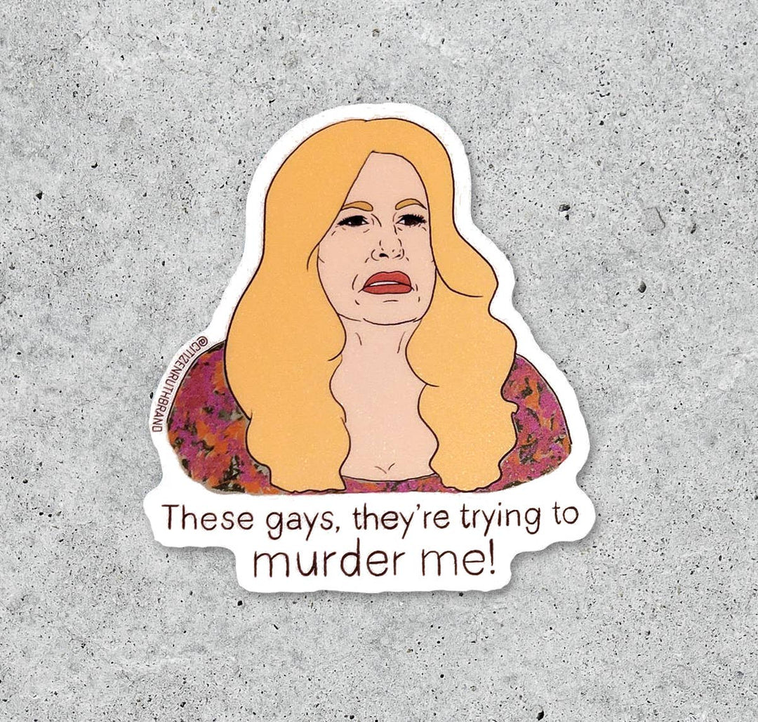White Lotus Tanya These Gays vinyl sticker