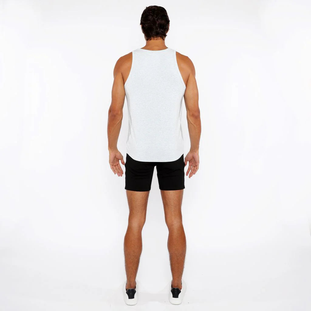 Pastel Blue Rib Stretch Modal Tank Sta-16004-02