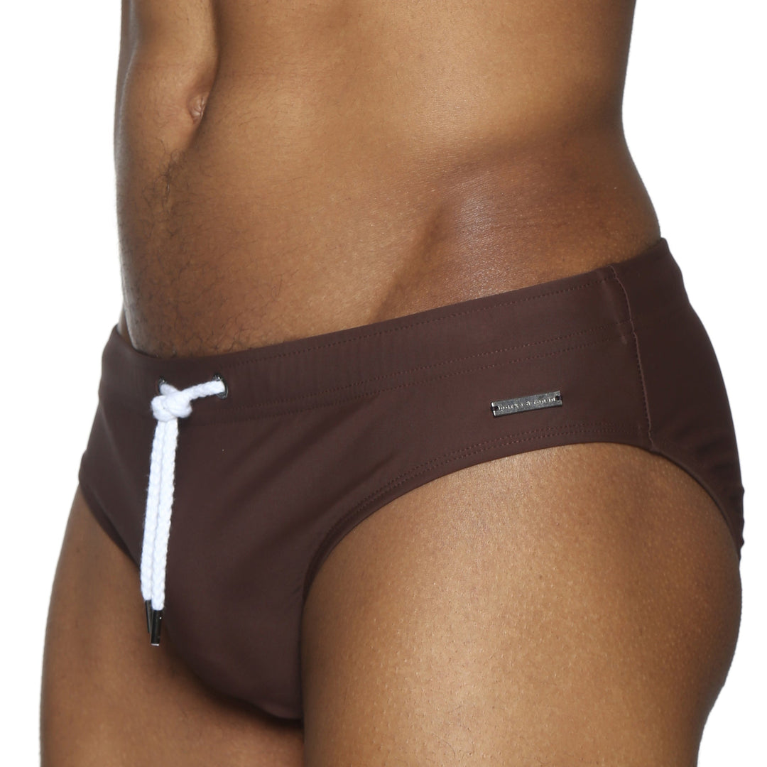 Chocolate Solid Meridian Bikini - Parke & Ronen