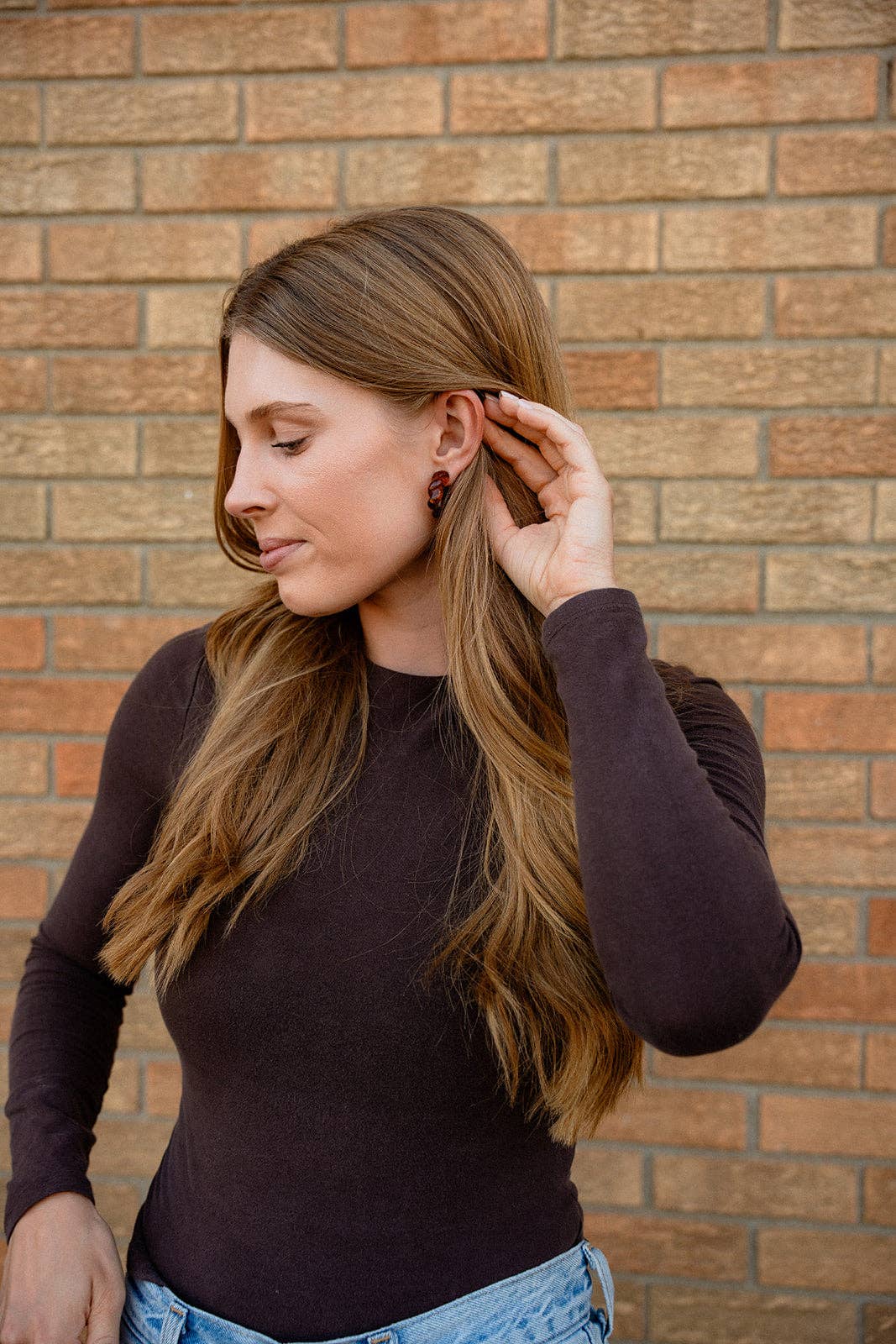 Ramona Hoop Earrings - Amber