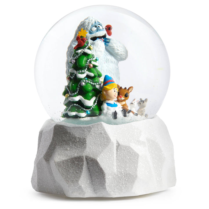 Musical LED Rudolph Dome with Friends; Ice Base