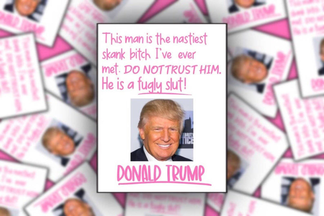 Funny Trump Burn Book Sticker - Mean Girls