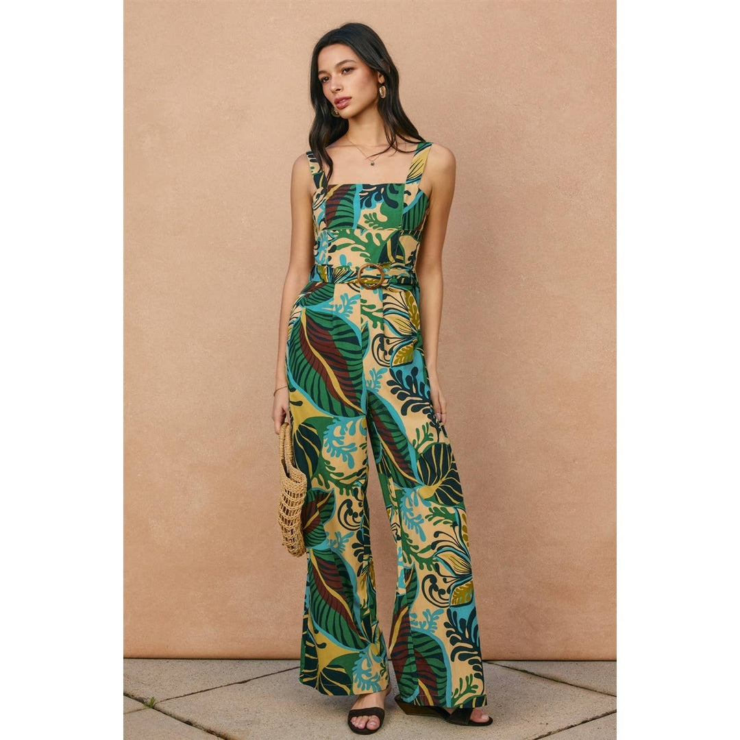 Beach House Wide Strap Jumpsuit