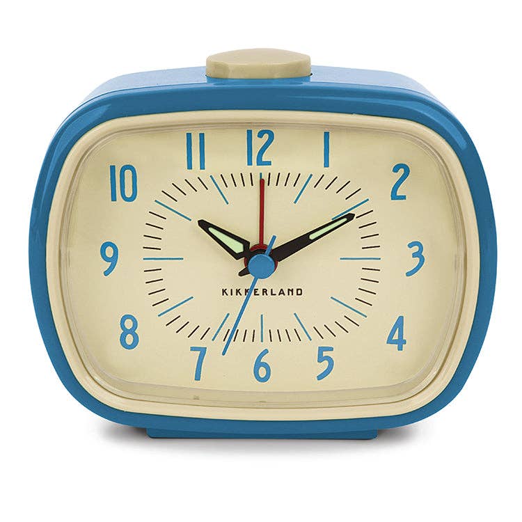 Retro Alarm Clock + Blue