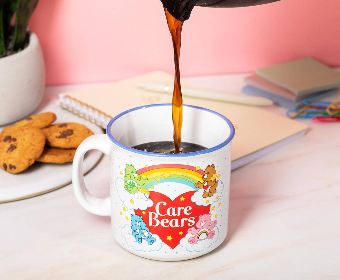 Care Bears Rainbow Heart Logo 20 Ounce Camper Mug