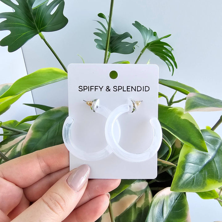 Josie Hoops - White