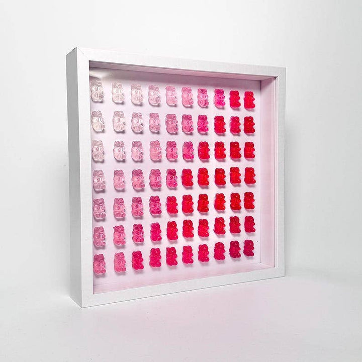 Hand-Sculpted Gummy Bear Resin Art Shadow Box