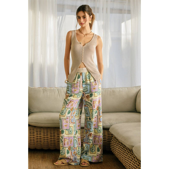 Offshore Decorative Knit Waist Pants