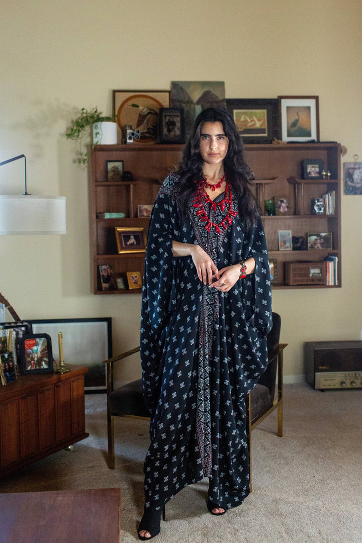 Pauline Paisley Border Caftan