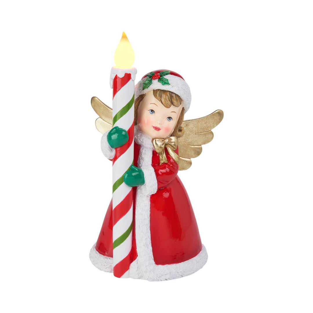 12in Vintage Girl w/Candle