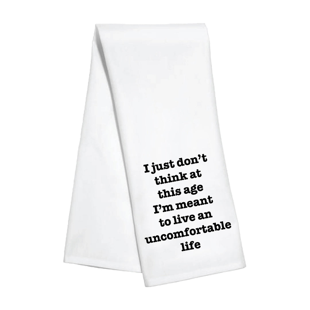 Kitchen Towel - Uncomfortable Life - White Lotus