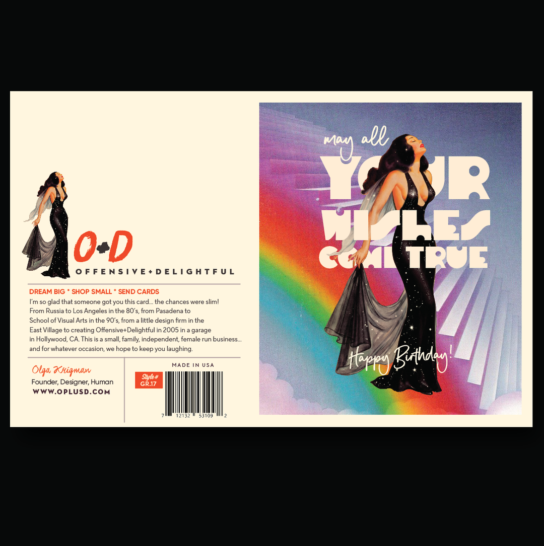 RAINBOW Stairs Birthday Card