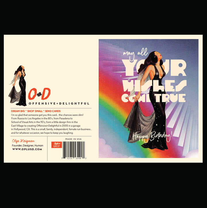 RAINBOW Stairs Birthday Card