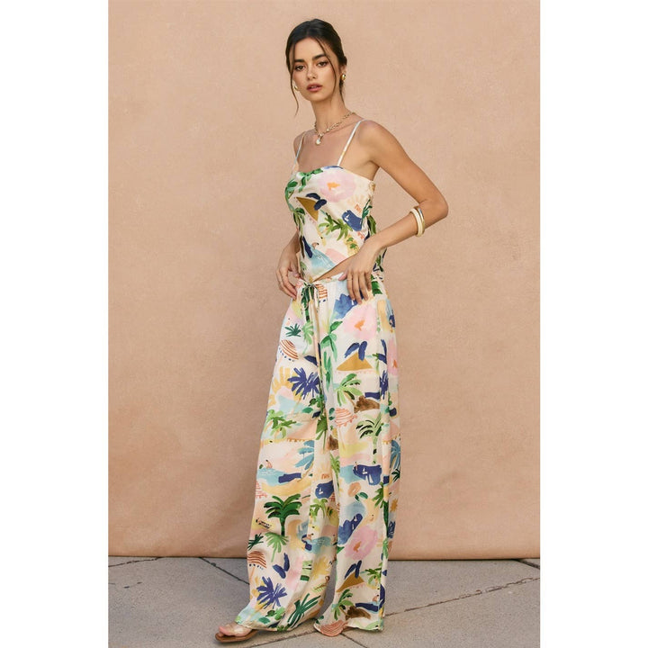 Isla Bonita Pull On Drawstring Pants