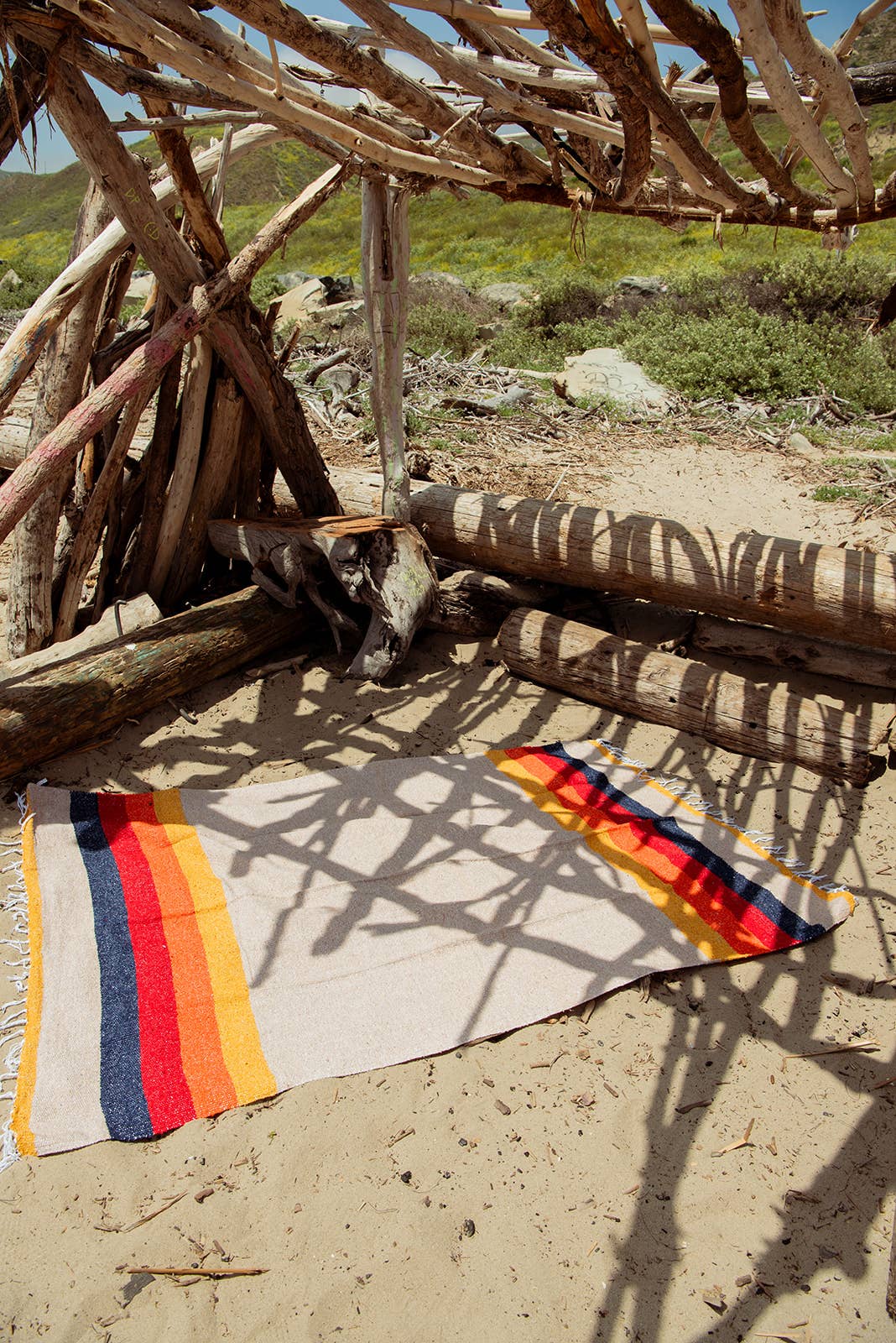 Vintage Desert - Recycled Throw Blanket