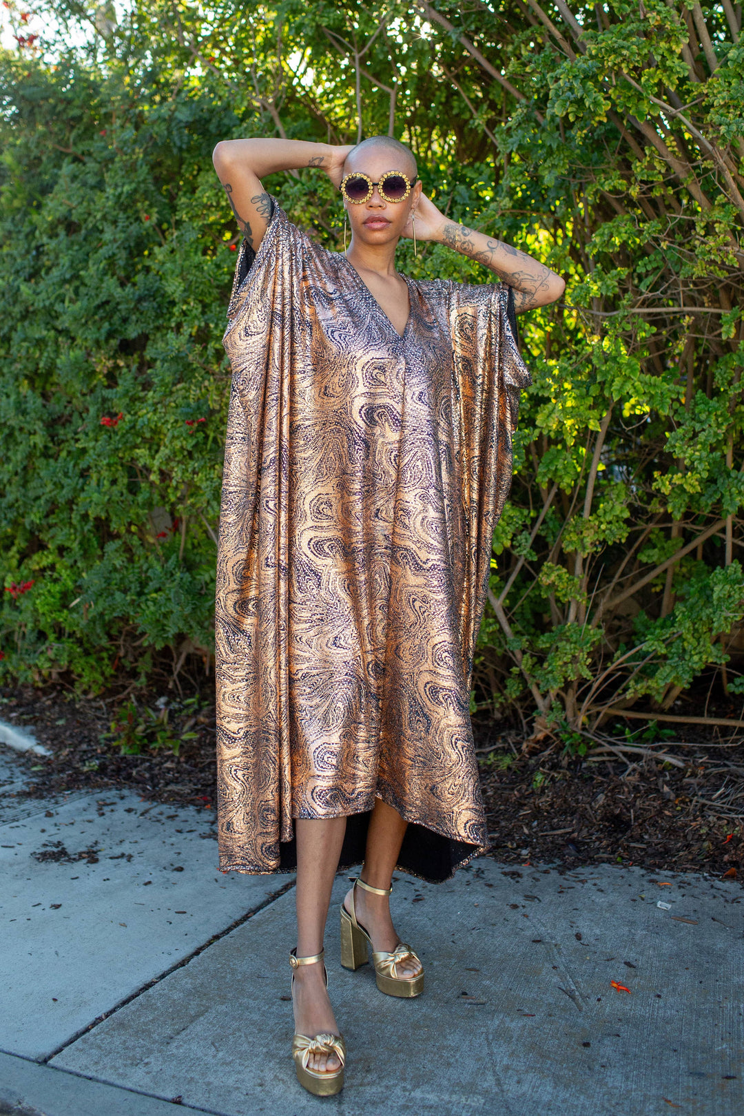 Sunset Current Sequin Caftan