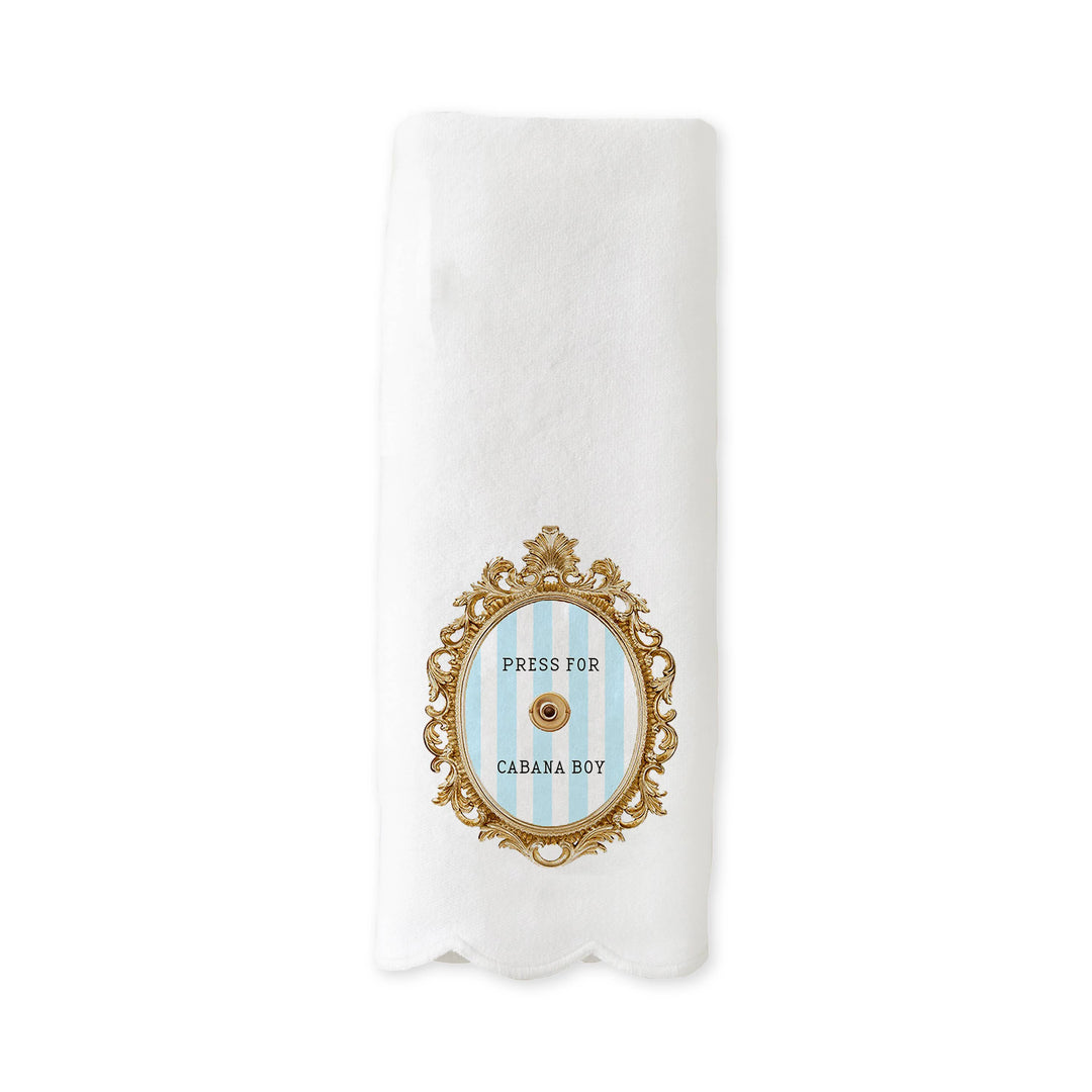Scalloped Guest Towel - Press for Cabana Boy