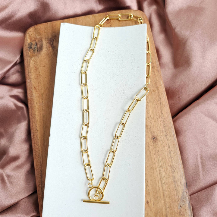 Luxe Chunky Paper Clip Chain - 18" - Gold