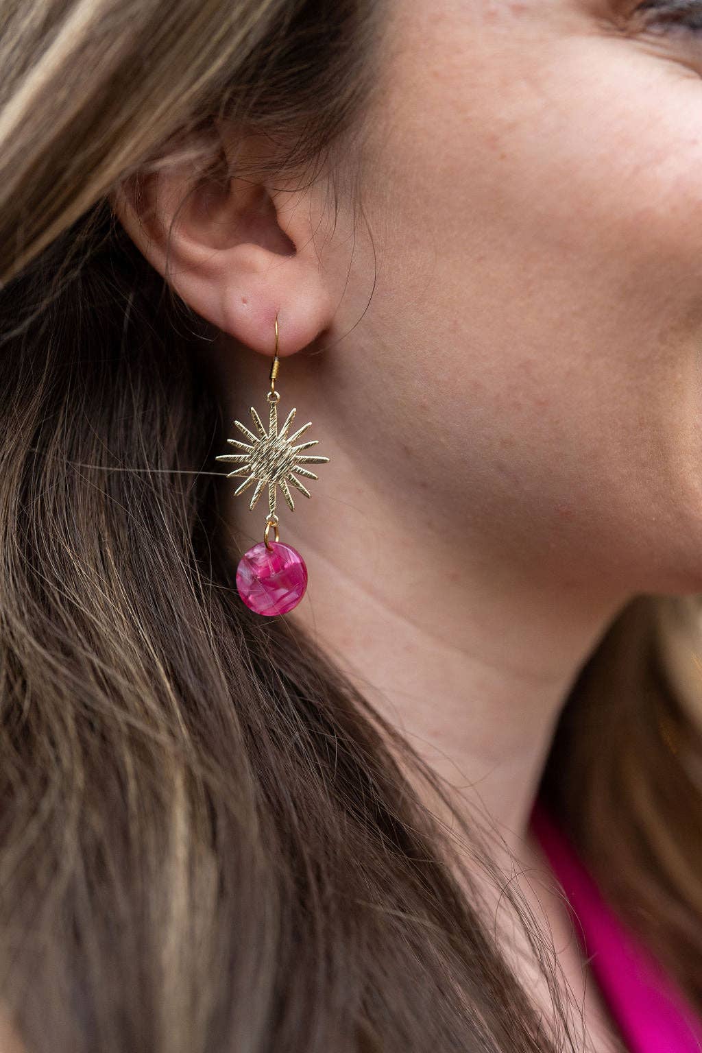 Solana Earrings - Raspberry // Jewelry