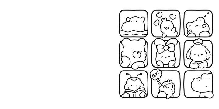 Cozy Friends Coloring Book For Adults And Kids