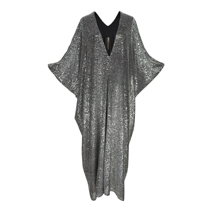 Gunmetal Sequin Caftan
