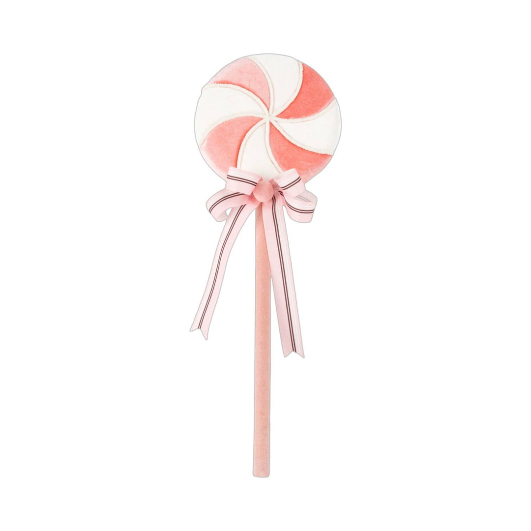 20in Pink/Wht Swirl Lolipop