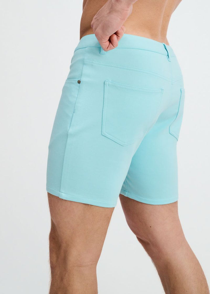 5" Inseam Solid Stretch Knit Jeans Short - Mirage