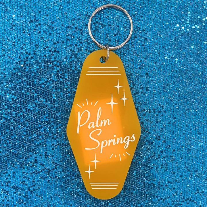 Orange Palm Springs Keychain