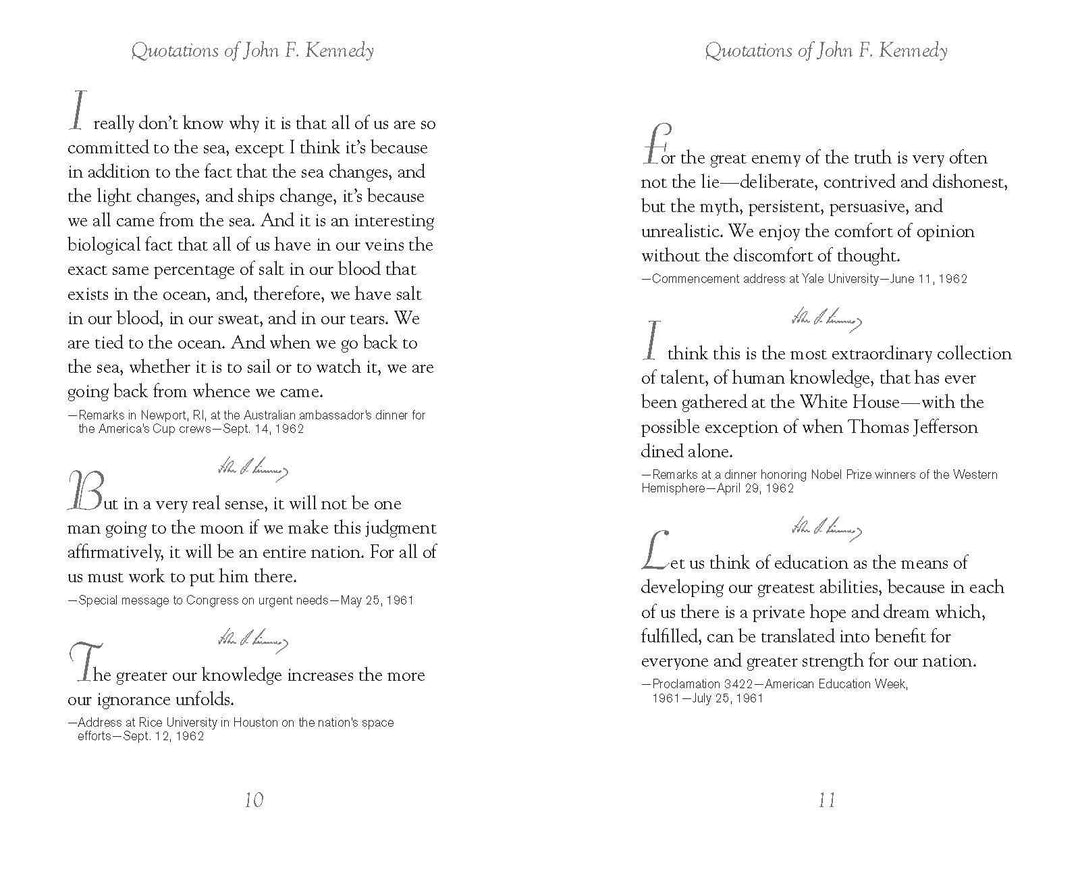 Quotations of John F. Kennedy
