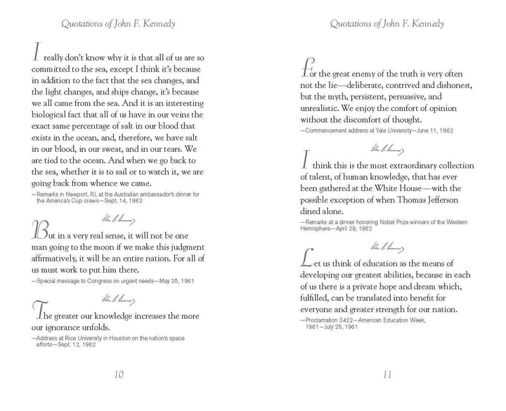 Quotations of John F. Kennedy