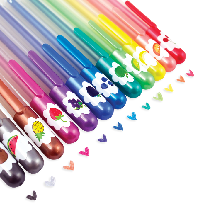 Yummy Yummy: Scented Glitter Gel Pens (Set of 12)