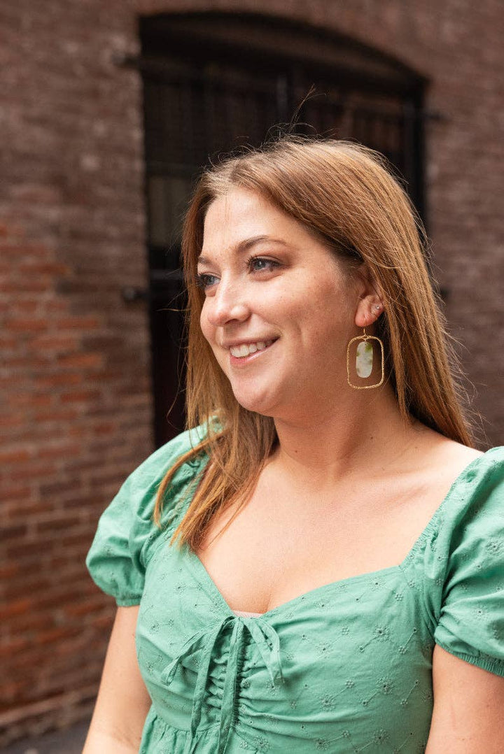 Madison Earrings - Pear Opal // Jewelry