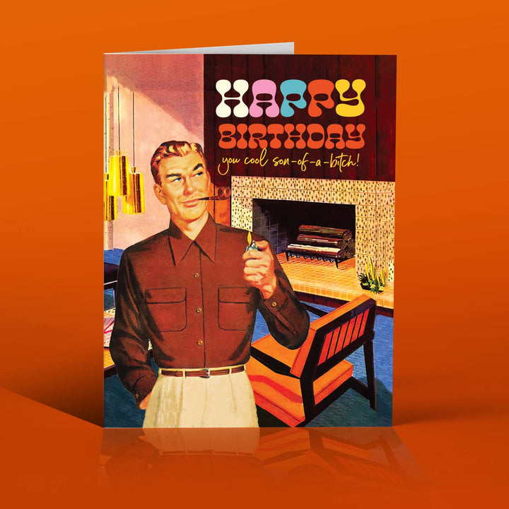MIDCENTURY SOB BIRTHDAY card