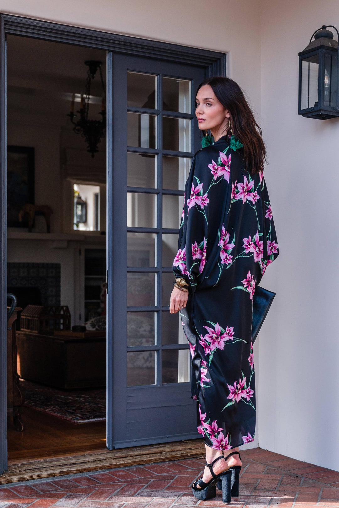 Delphine Deco Caftan in Orchid