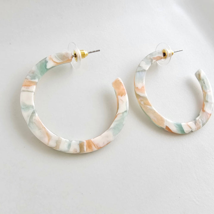 Camy Hoops - Creamsicle Mint