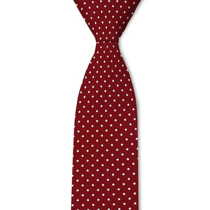 Austin- Red and White Polka Dot Tie