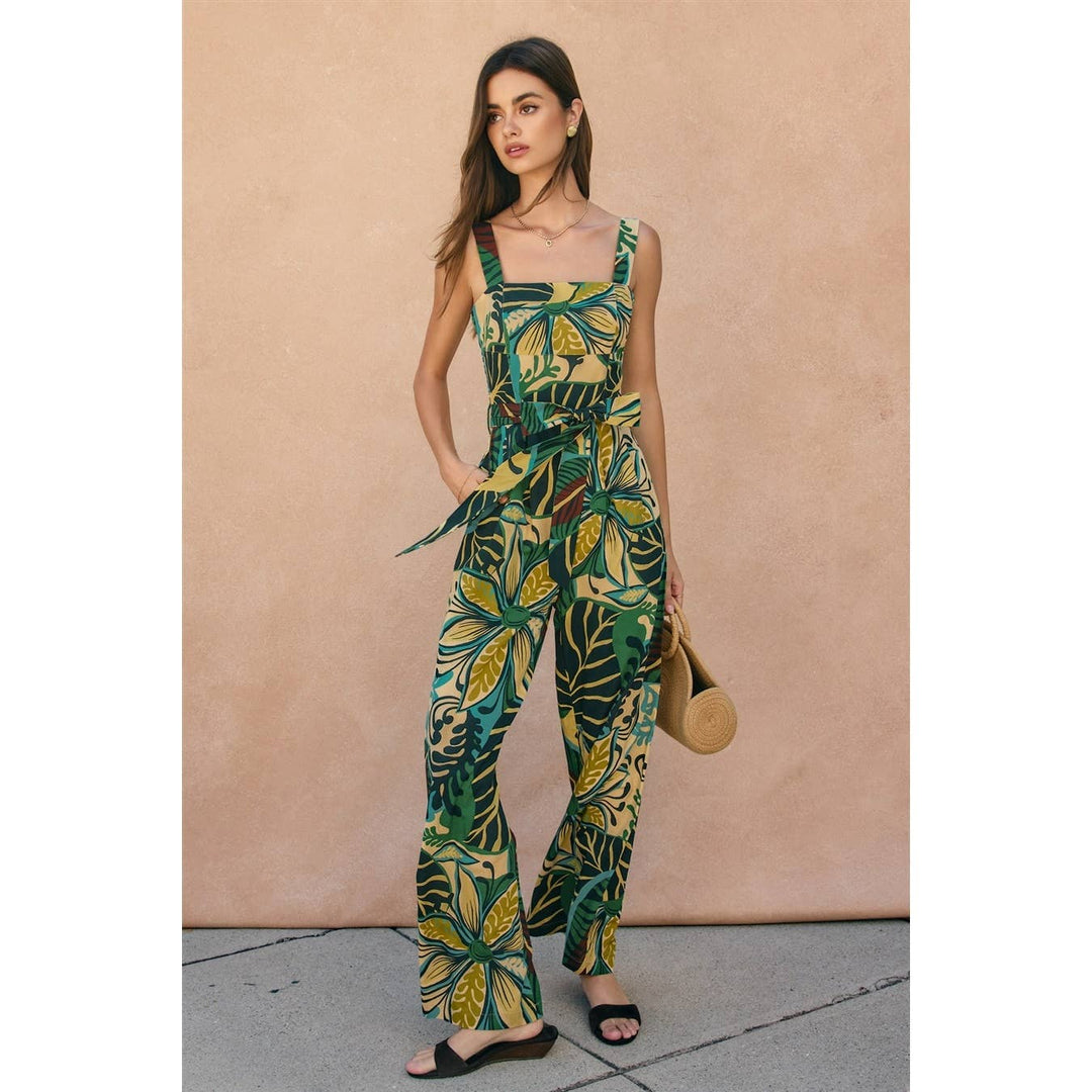 Beach House Wide Strap Jumpsuit