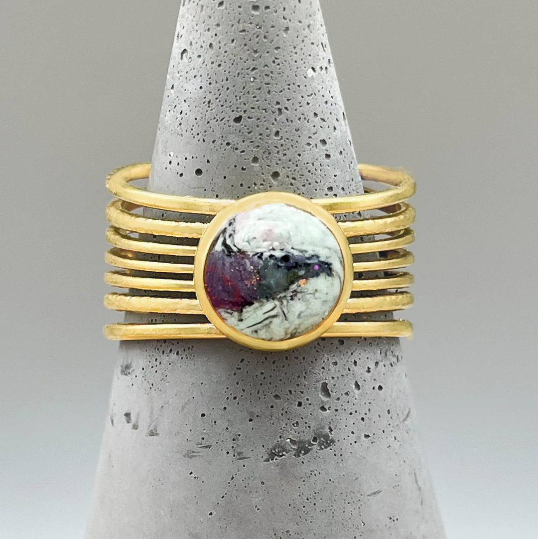 The Globe Handmade Adjustable Ring