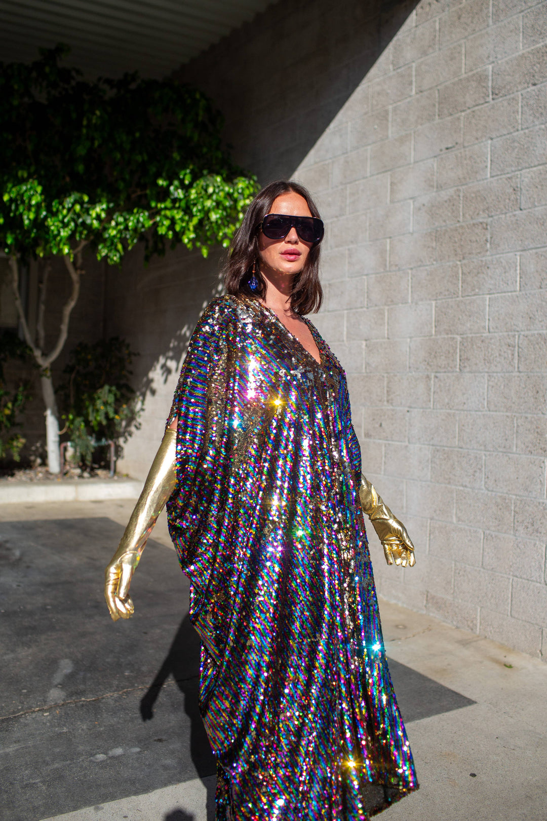 Rainbow Rage Sequin Caftan Peepa's Gift Store Rainbow Rage Sequin Caftan Peepa's Gift Store