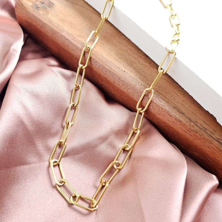 Luxe Chunky Paper Clip Chain - 18" - Gold
