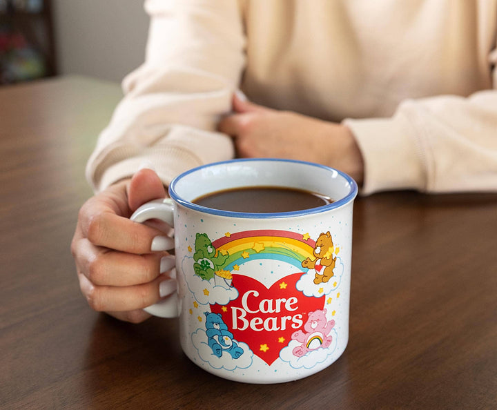 Care Bears Rainbow Heart Logo 20 Ounce Camper Mug