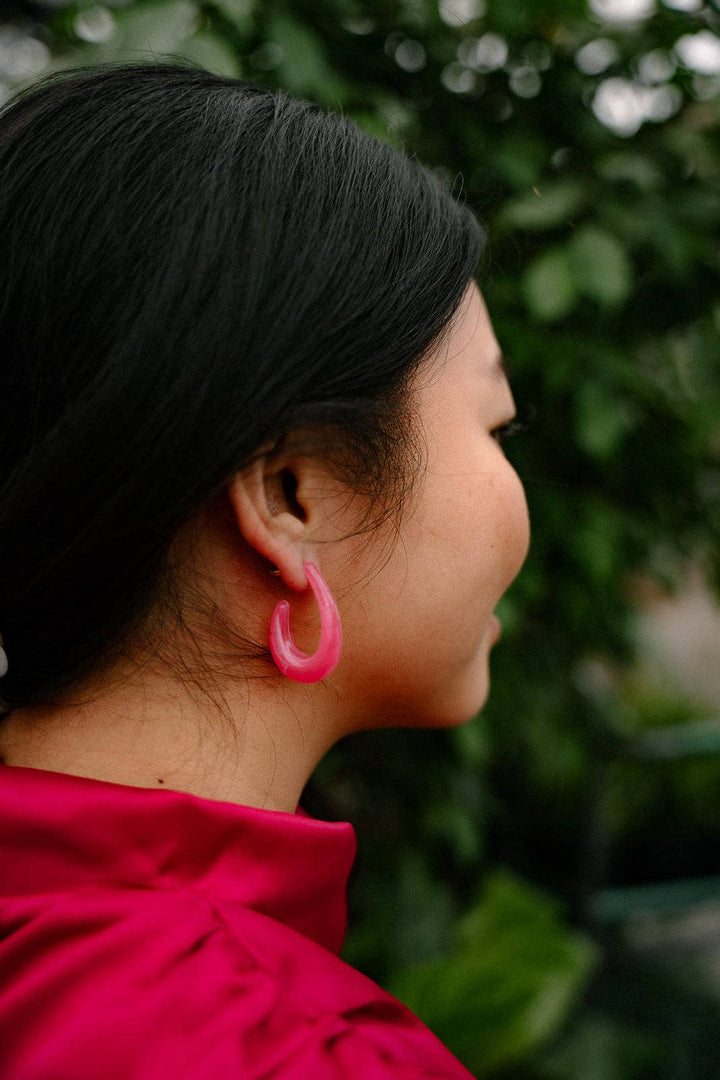 Julie Hoops - Berry Pink