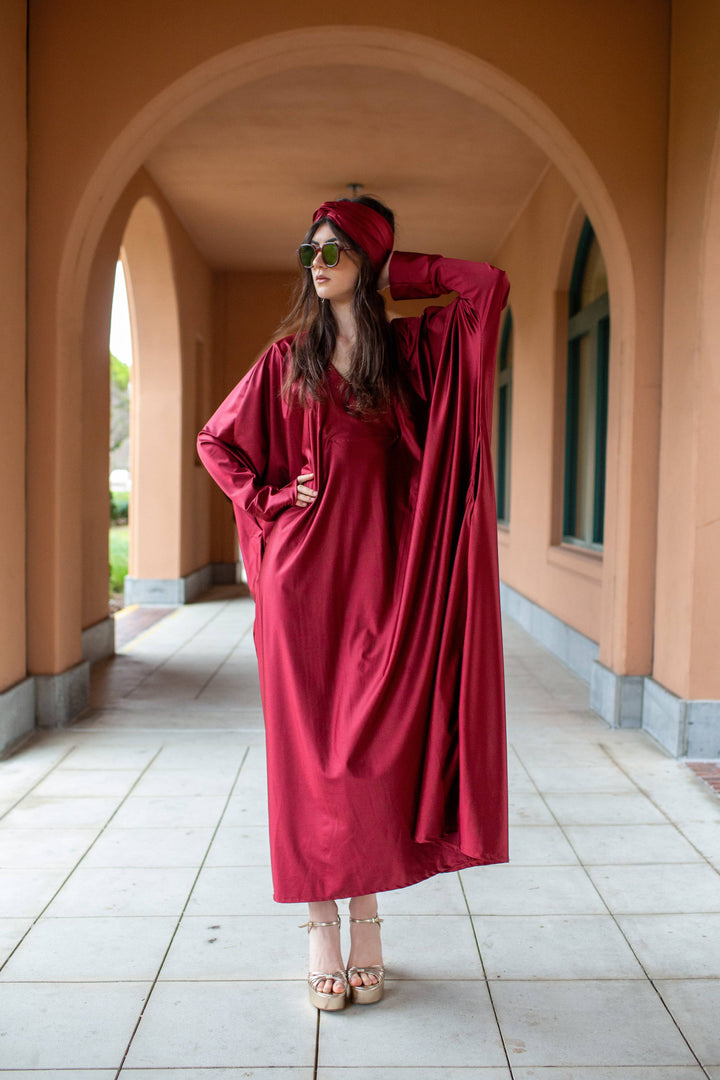 Gracie Caftan in Deep Rust