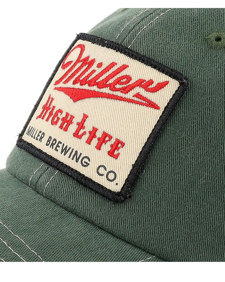 Miller High Life Trucker Hat Orville - Stone/Green
