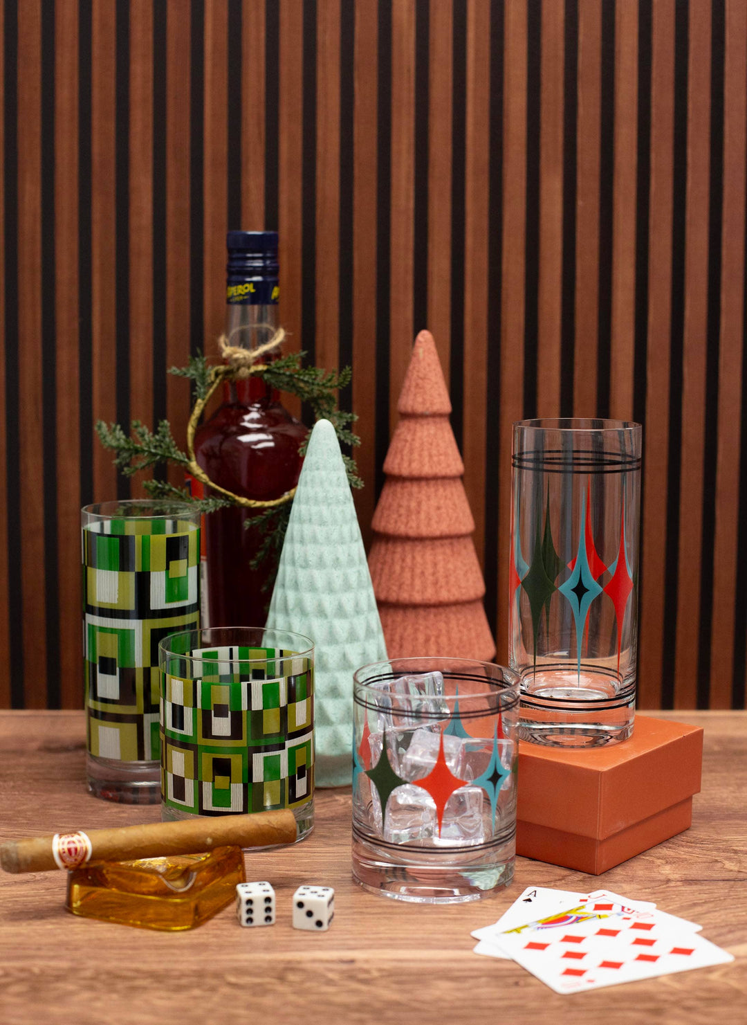 Starlight Diamond Row Vintage Whiskey Cocktail Glass