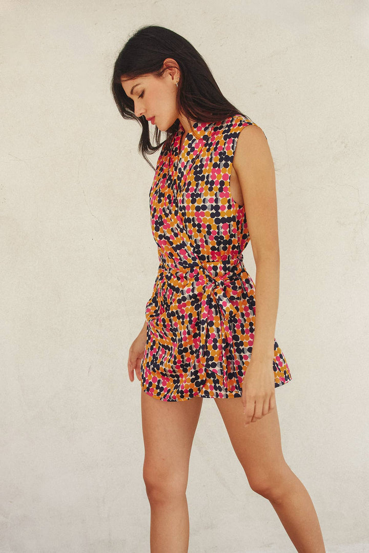 Ready To Go Shawl Lapel Wrap Romper