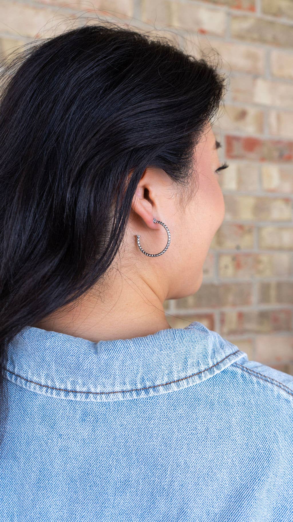 Luxe Harlow Hoop Earrings - Silver